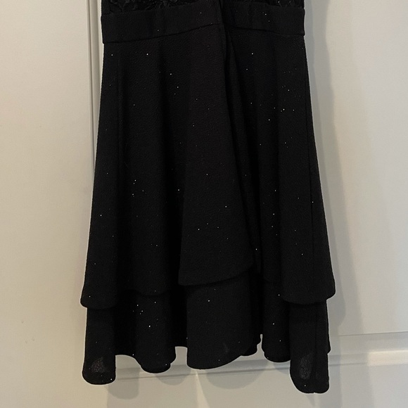 Altar’d State S black cocktail dress spaghetti straps lace sparkles size small - Picture 3 of 9